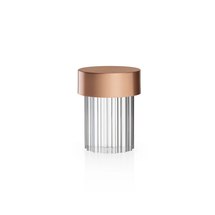 Last Order LED tafellamp, koper / geribbeld van Flos