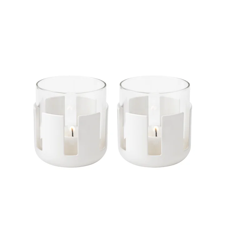 Luna Theelichthouder, soft white by Stelton