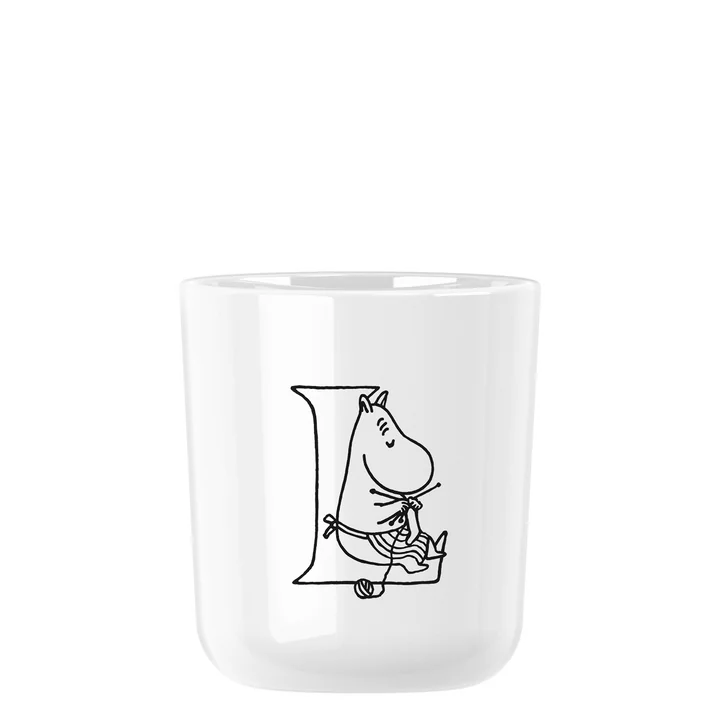 Moomin ABC Mok Ø 7,4 cm, L van Rig-Tig by Stelton