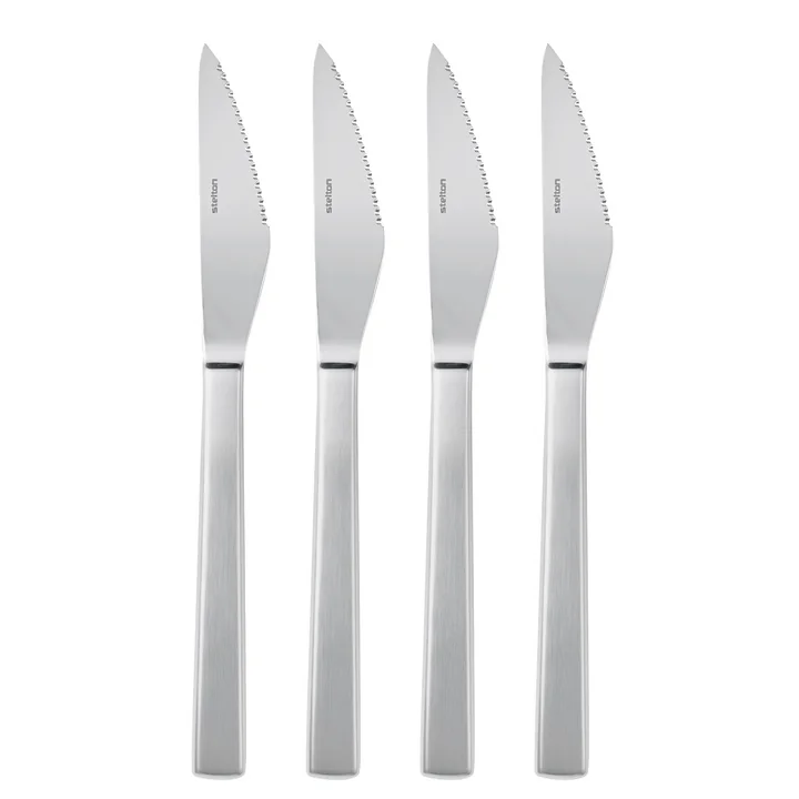 Maya Steakmes (set van 4), staal Stelton