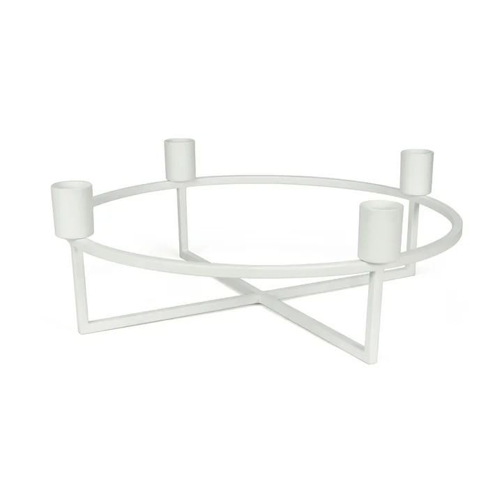 4Flames Kandelaar, rond / wit van HANA