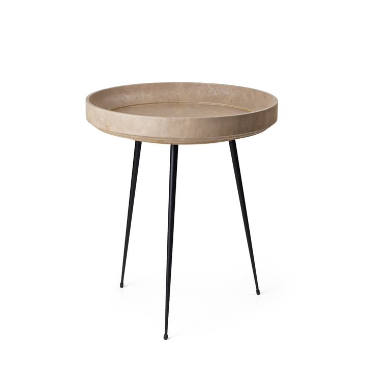 Mater - Bowl Table medium, Ø 46 x H 52 cm, licht (Coffee Waste Edition)