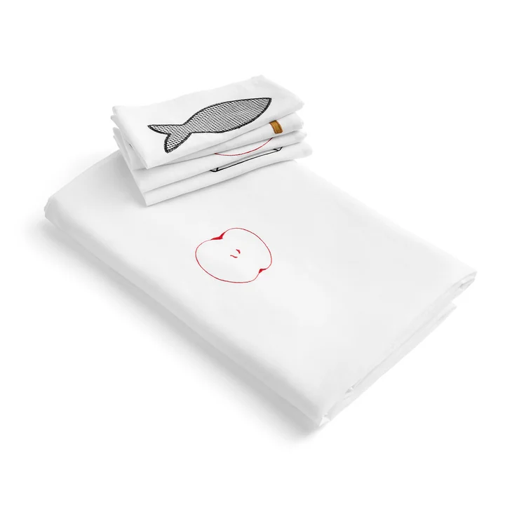 Sobremesa Tafelkleed en servetten wit van HAY