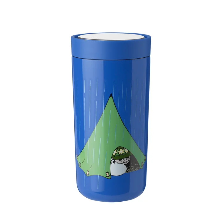 To Go Click camping Thermo beker 0.4L, moomin /poedergecoat/dubbelwandig/H 17cm/Ø 8.3cm van Stelton