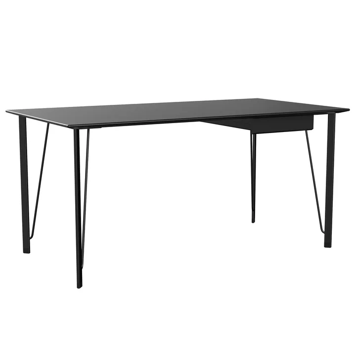 FH3605 ™ Bureau incl. lade, zwart / zwart gelakt essenhout van Fritz Hansen