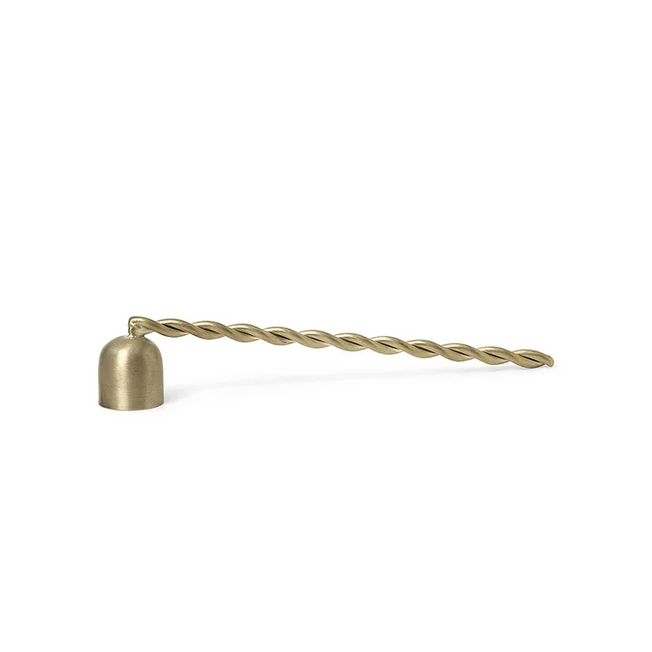Twist Kaarsendief, messing van Ferm Living