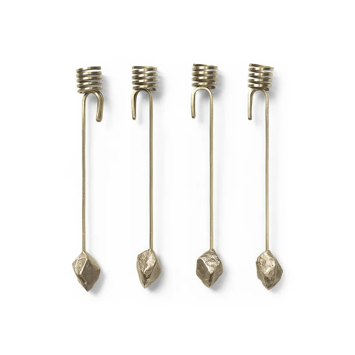 Stone Kerstboom kandelaar, messing by Ferm Living