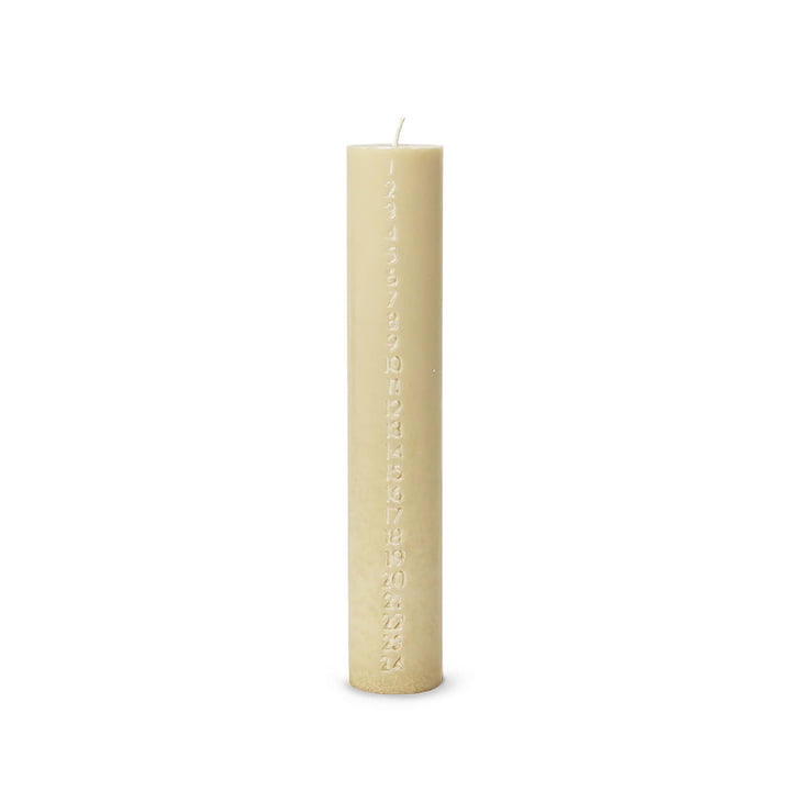 Pure Advent Kalender Kaars, pale yellow by ferm Living