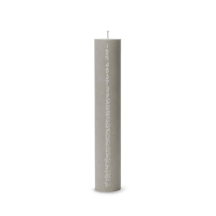 Pure Advent Kalender Kaars, fossil taupe by ferm Living