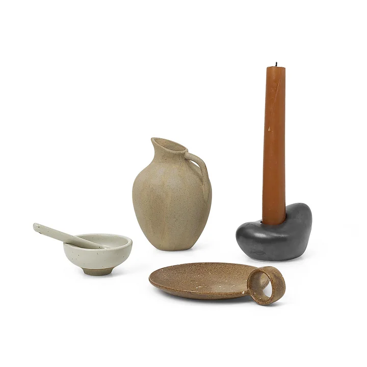 Keramische adventsgeschenken, veelkleurig (set van 4) by Ferm Living
