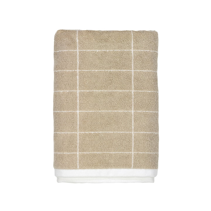 Tile Handdoek van Mette Ditmer in het afwerkzand / off-white
