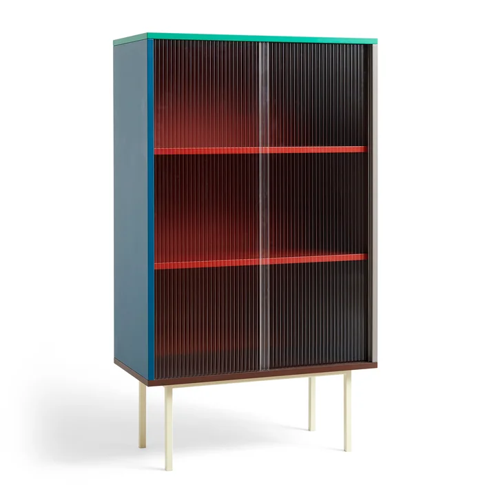 Colour Cabinet Kast, glazen deuren, veelkleurig van HAY