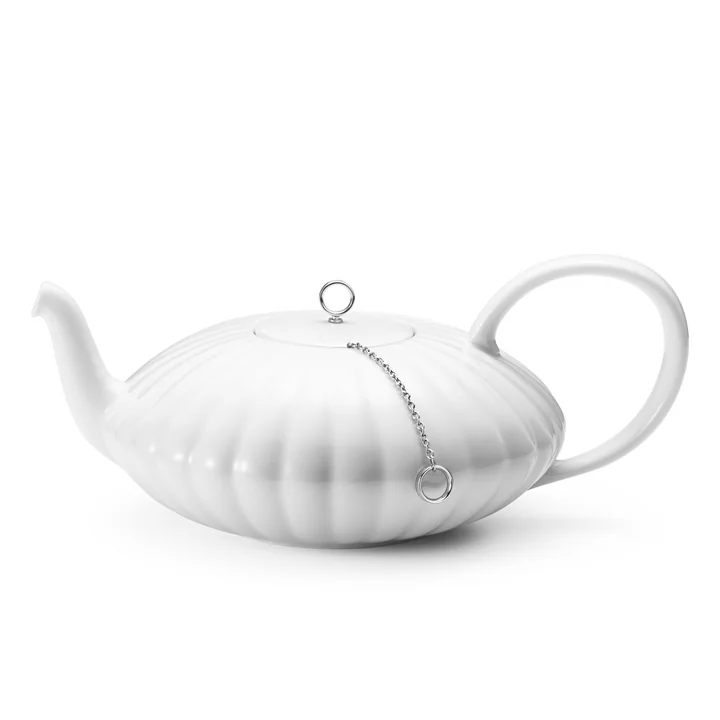 Bernadotte Theepot, wit van Georg Jensen
