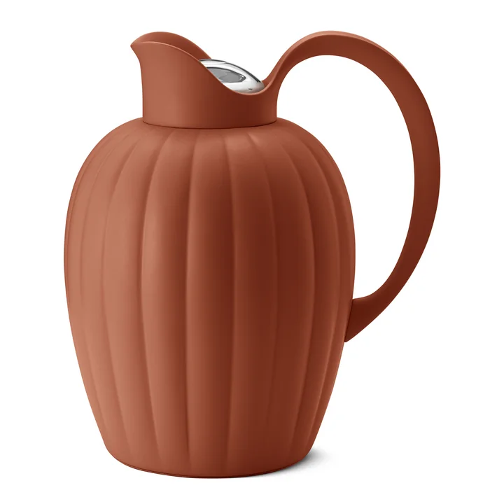 Bernadotte Thermosfles, terracotta red van Georg Jensen