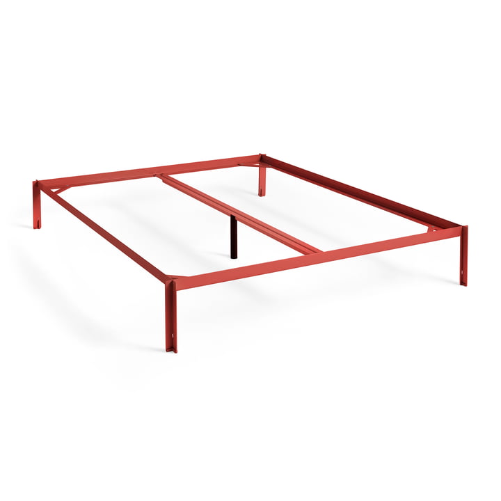 Connect Bed, 160 x 200 cm, maroon red by Hay