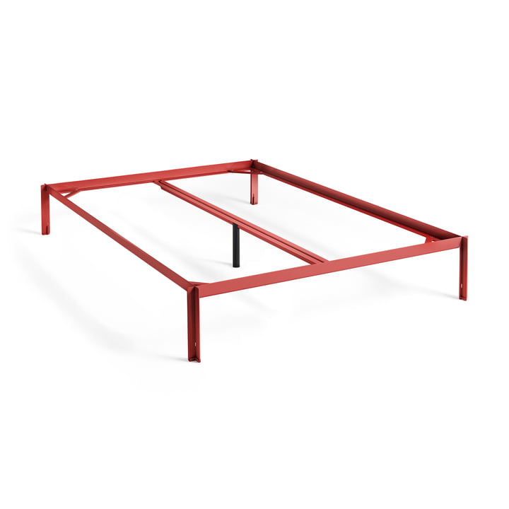 HAY - Connect Bed, 140 x 200 cm, maroon red