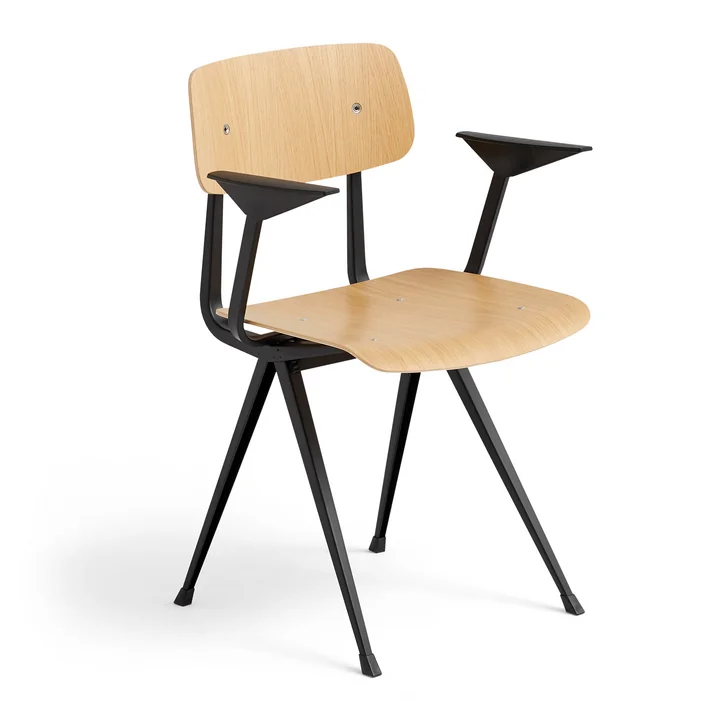 Result Fauteuil, eiken / zwart by HAY