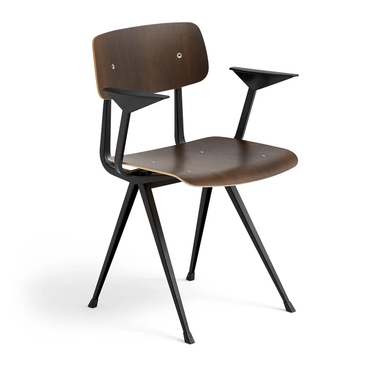 Result Fauteuil, gerookt eiken / zwart by HAY