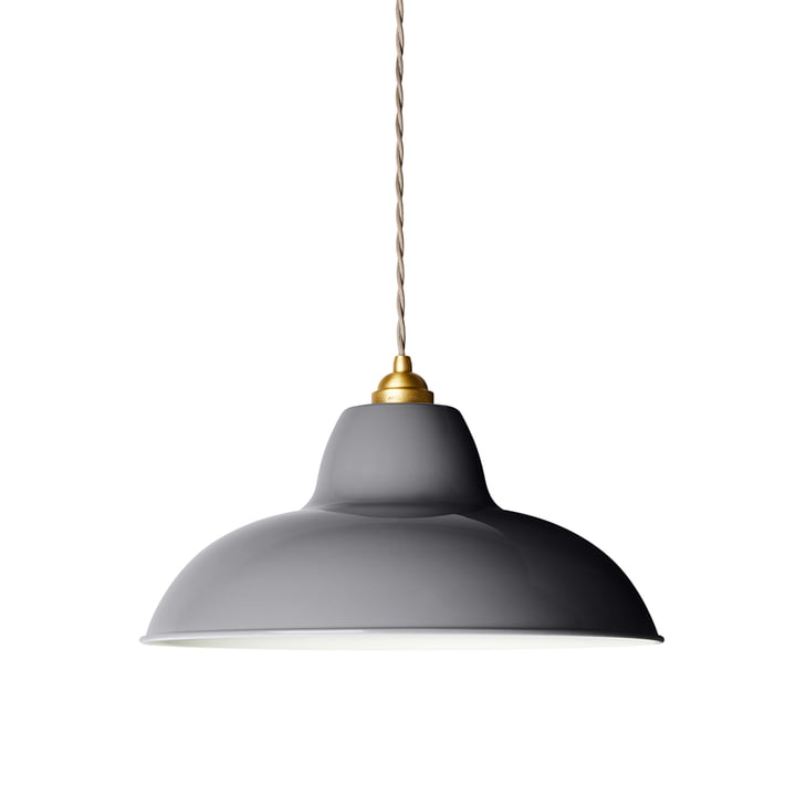 Original 1227 Midi Wide Messing hanglamp van Anglepoise in de kleur elephant grey