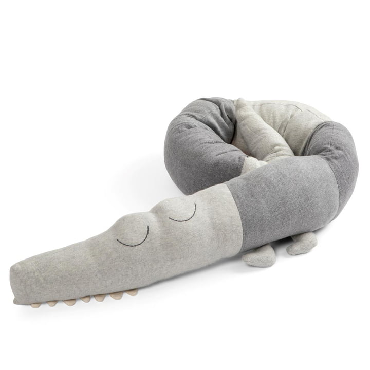 Sleepy Croc Kussens van Sebra in elephant grey