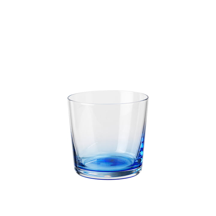 Hue Drinkglas 15 cl, helder / blauw by Broste Copenhagen