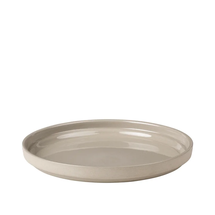 Nordic Bistro dessertbord, Ø 21 x 2. 4 cm, beige by Broste Copenhagen