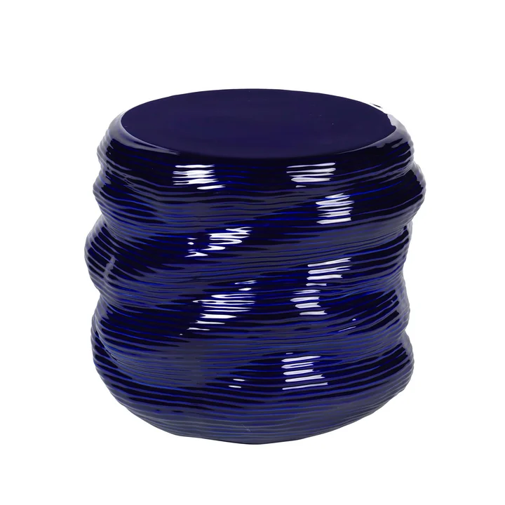 Earthernware Bijzettafel, Ø 44 x 42 cm, astraal aura donkerblauw by Broste Copenhagen