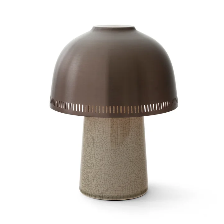 Raku Batterij lamp, beige grijs / brons van & Tradition