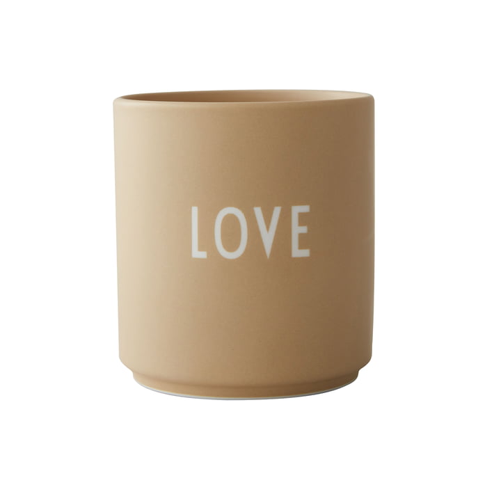 AJ Favourite Porseleinen mok, Love / beige by Design Letters