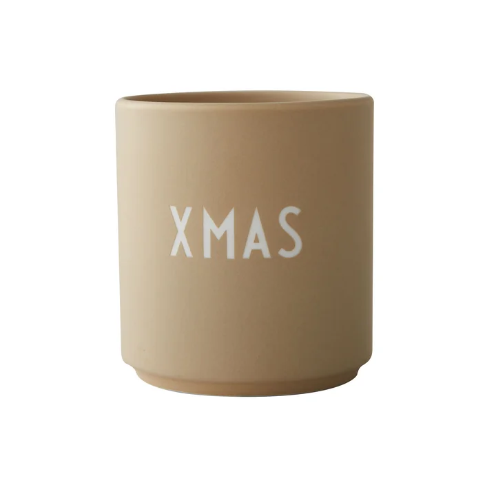 AJ Favourite X-Mas Porseleinen mok, / beige van Design Letters