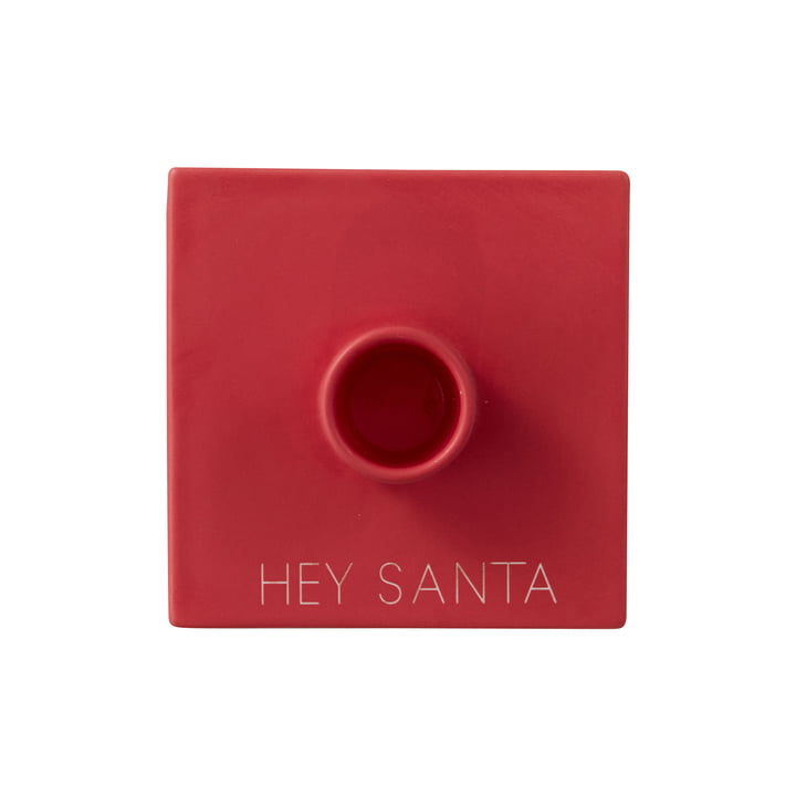 Tell your Christmas Story Kandelaar, Hey Santa / rood van Design Letters
