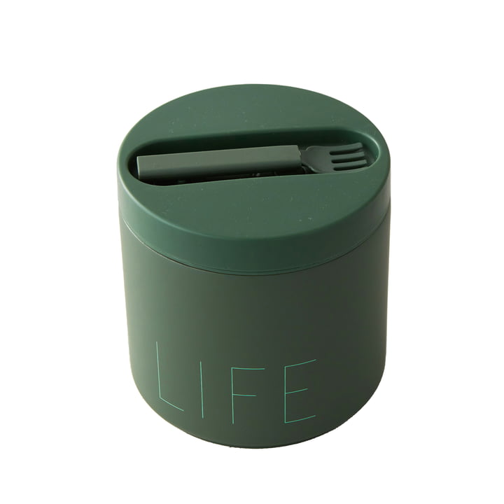 Travel Life Thermo Lunch Box groot, Life / myrtle groen van Design Letters