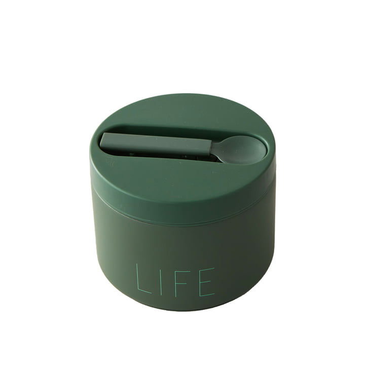Travel Life Thermo Lunch Box klein, Life / myrtle groen van Design Letters