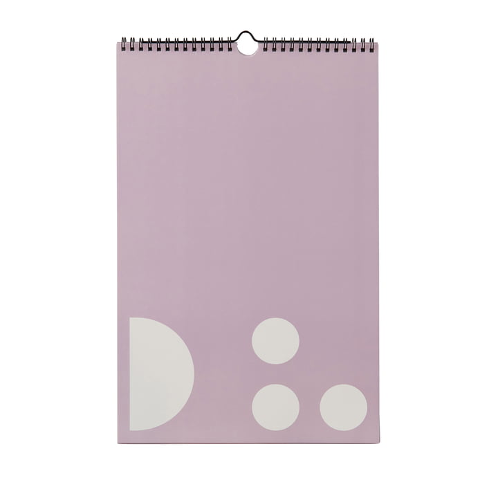 Muurkalender, maandplanner, lavendel by Design Letters