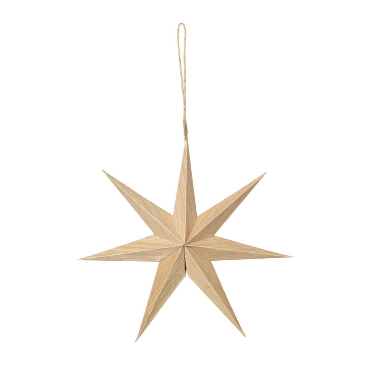 Broste Copenhagen - Kerst Venice Star Hanger, Ø 20 cm, naturel