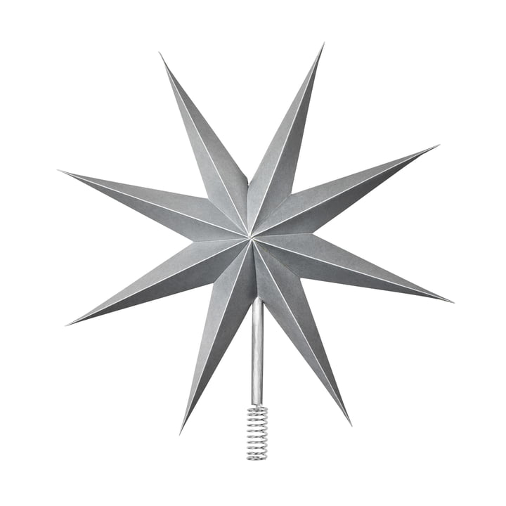 Top Star Kerstboomtop, Ø 30 cm, zilver vanaf Broste Copenhagen