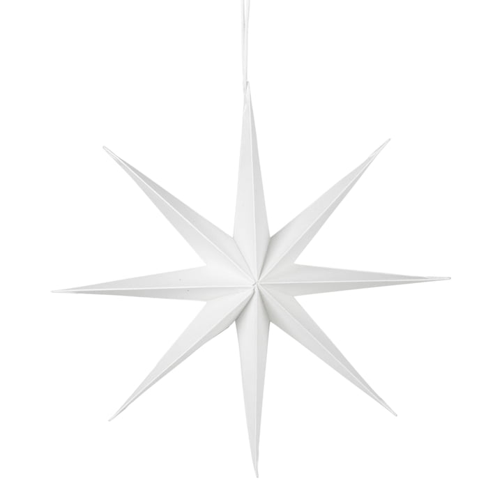 Broste Copenhagen - Christmas Star Decoratieve hanger, Ø 50 cm, wit