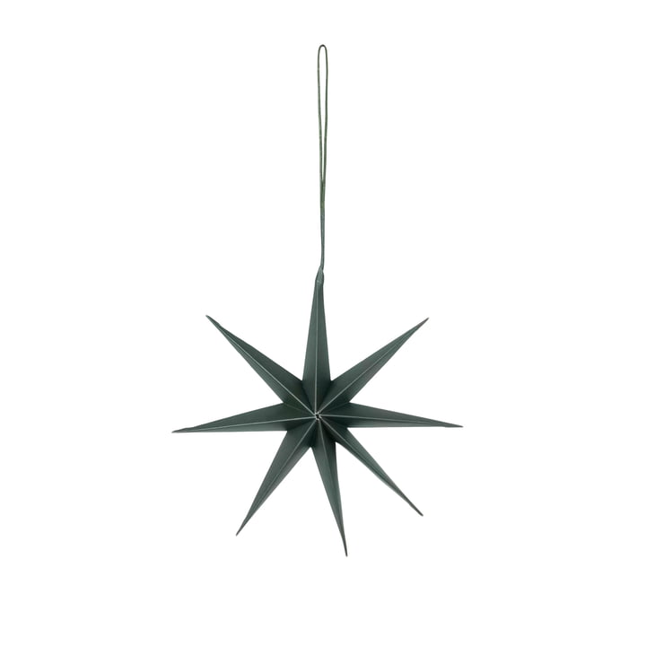Broste Copenhagen - Christmas Star Decoratieve hanger, Ø 15 cm, diep bos