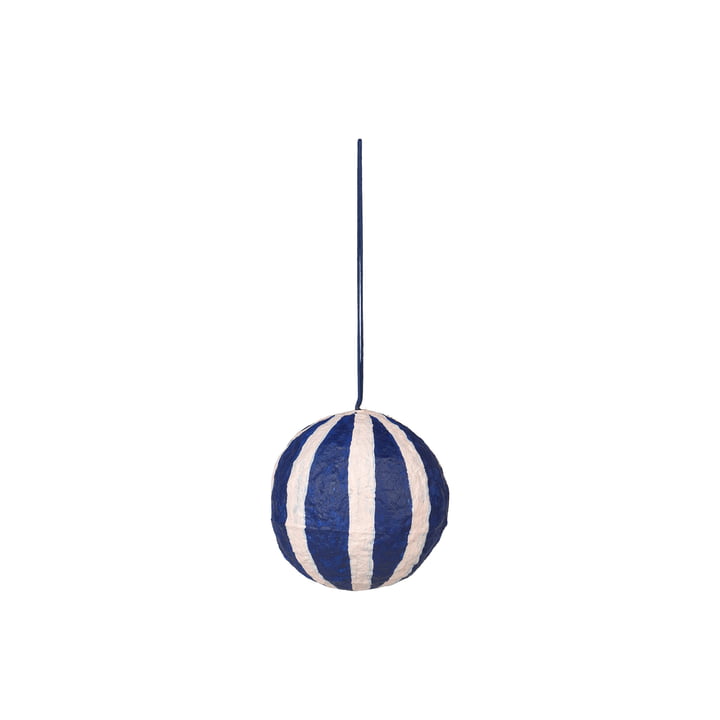 Broste Copenhagen - Sphere Kerstbal, Ø 8 cm, intens blauw