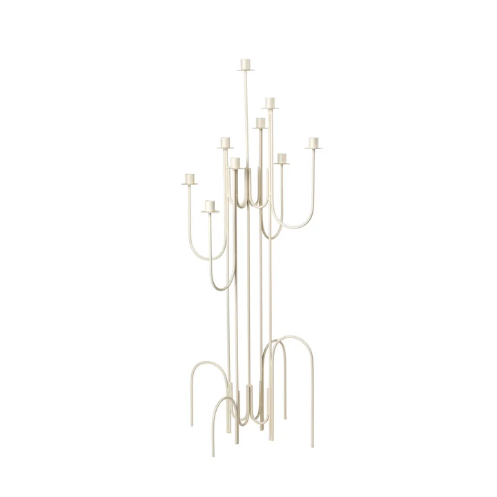 Farri Kandelaar, h 100 cm, licht warm grijs by Broste Copenhagen