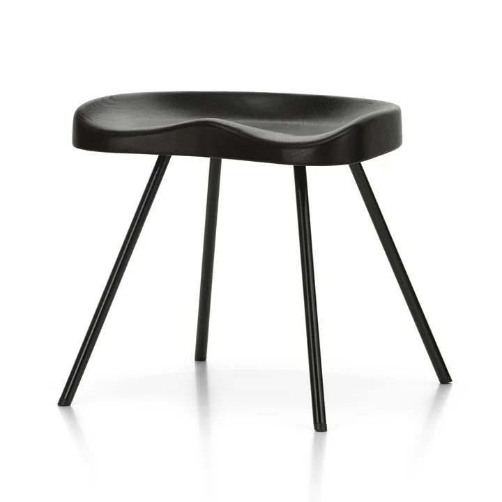 Tabouret 307 Kruk van Vitra in donkere eik
