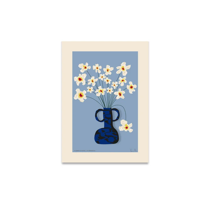 Flower Studies 04 (Stjärnöga) Poster van Paper Collective in de versie 30 x 40 cm