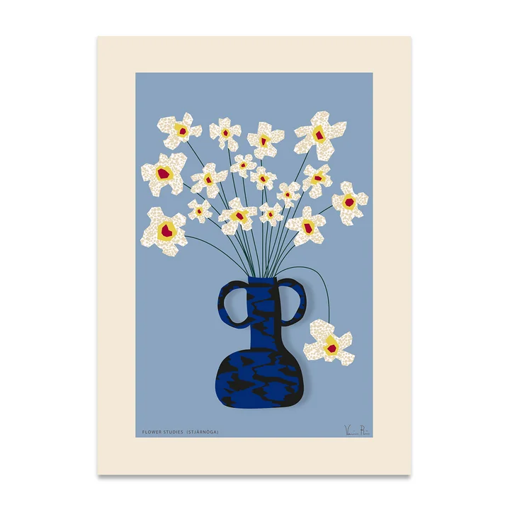 Flower Studies 04 (Stjärnöga) Poster van Paper Collective in de versie 50 x 70 cm