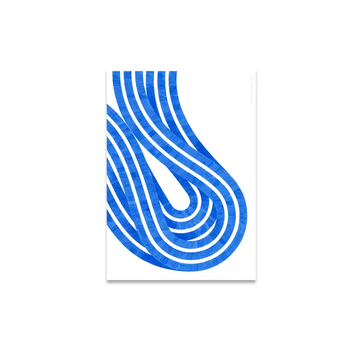 Entropy Blue 02 Poster van Paper Collective in de versie 30 x 40 cm