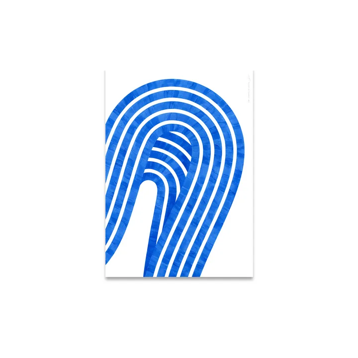 Entropy Blue 01 Poster van Paper Collective in de versie 30 x 40 cm