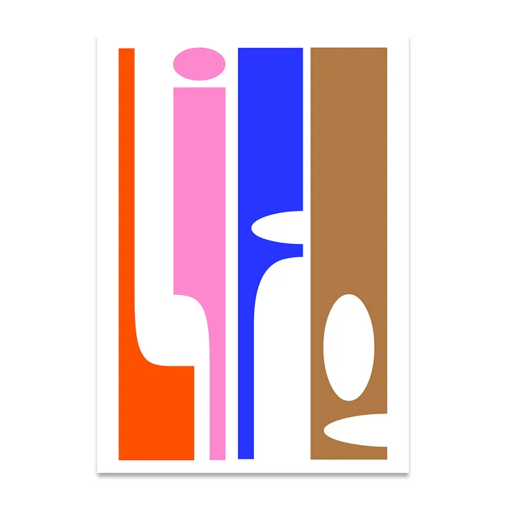 Life Poster van Paper Collective in de versie 50 x 70 cm