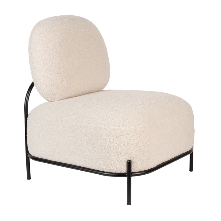 Hatuma Fauteuil van Livingstone in de uitvoering zwart / beige