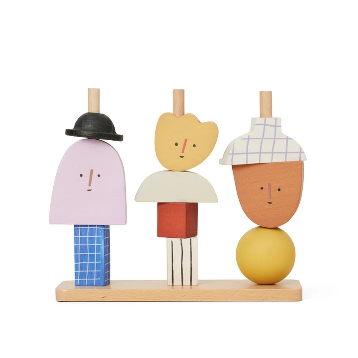 Ferm Living - Character Stapelblokken speelstukken, multi
