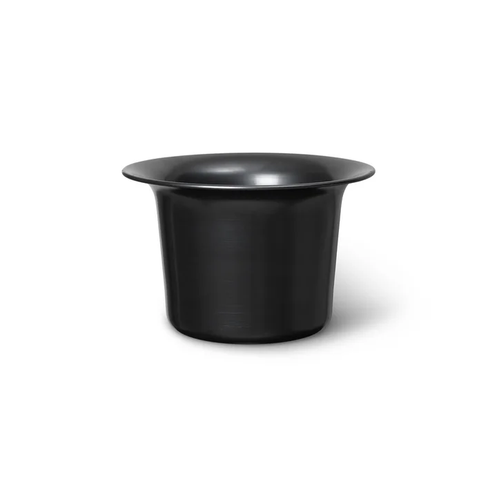Spun Aluminium pot, gezwart aluminium van Ferm Living