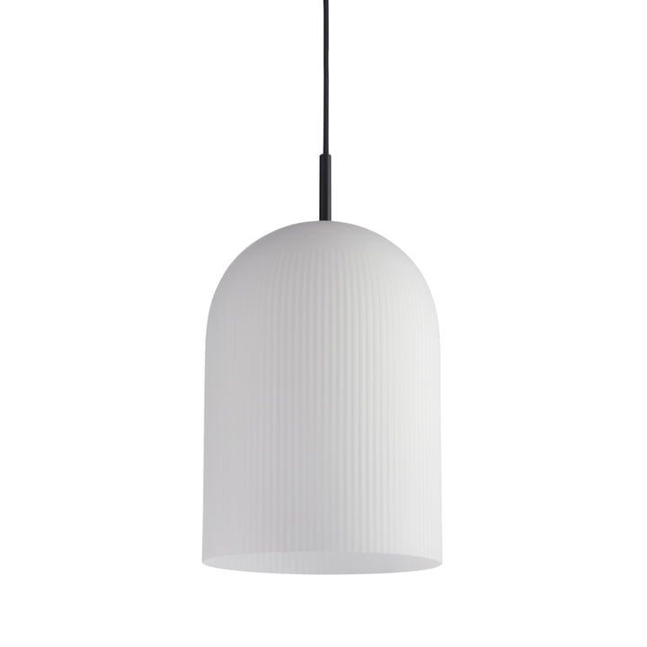 Ghost Hanglamp, Ø 23,5 cm, zwart/wit opaalglas van Woud